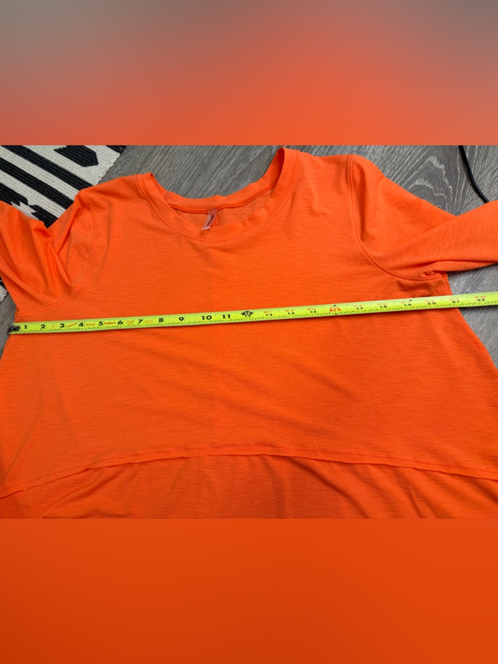 Free People Movement Tempo Long Sleeve Tee Orange Medium - Picture 7 of 10